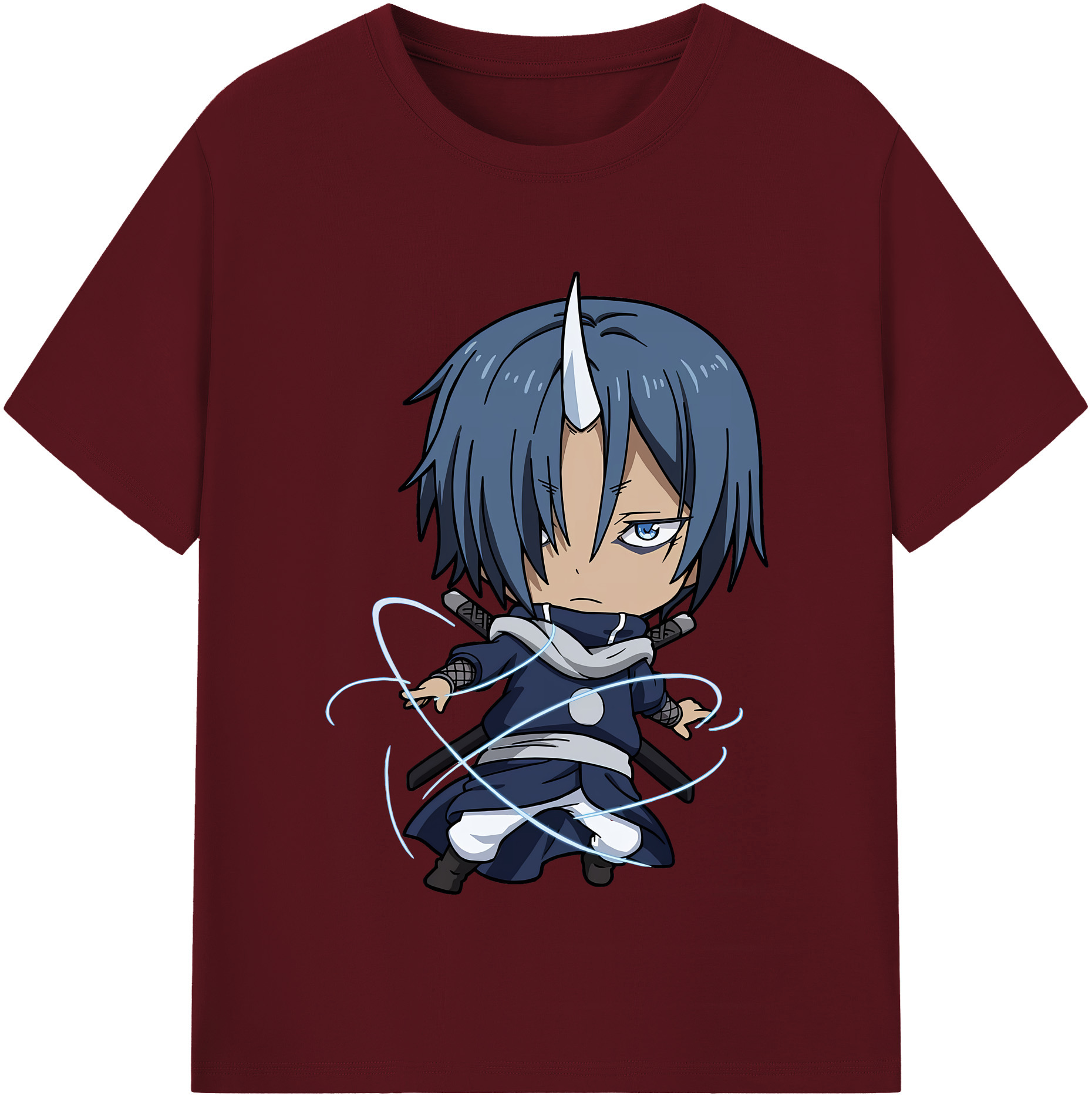 （画像用） 転スラ Regarding Reincarnated to Slime 綿100％半袖Tシャツ（フロントプリント）
